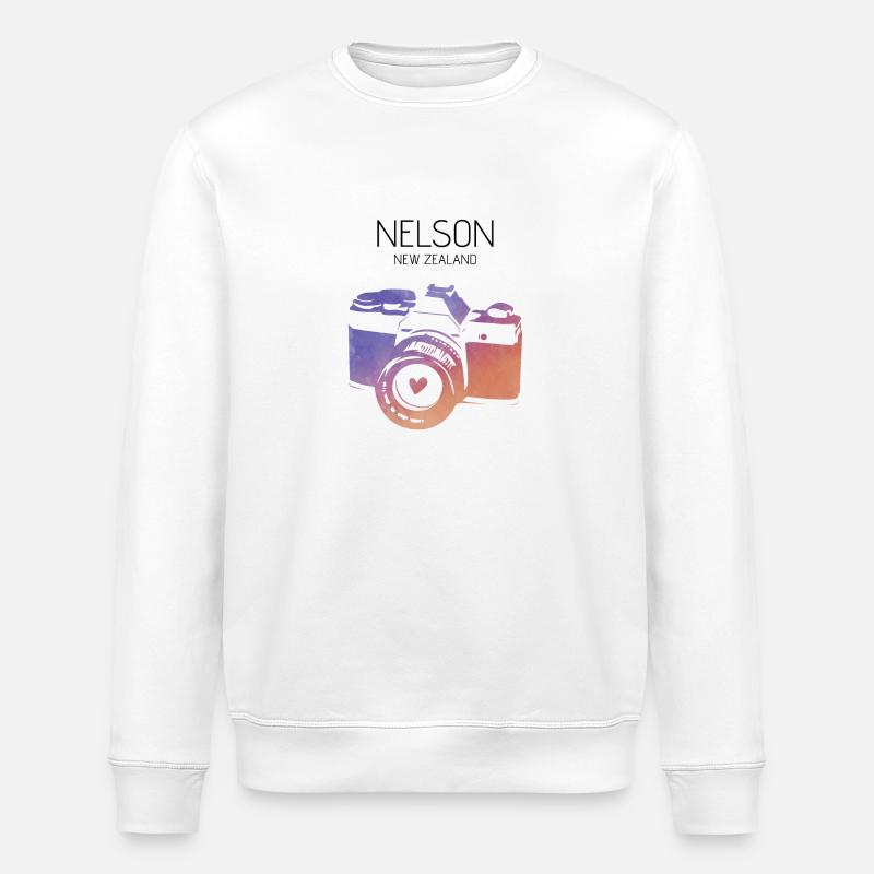 Neuseeland, Nelson - Stanley/Stella Unisex Bio-Sweatshirt ROLLER - Weiß