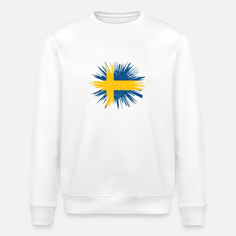 Cadeau Splatter Pays Roots Suède - Sweat bio ROLLER Stanley/Stella Unisexe - blanc