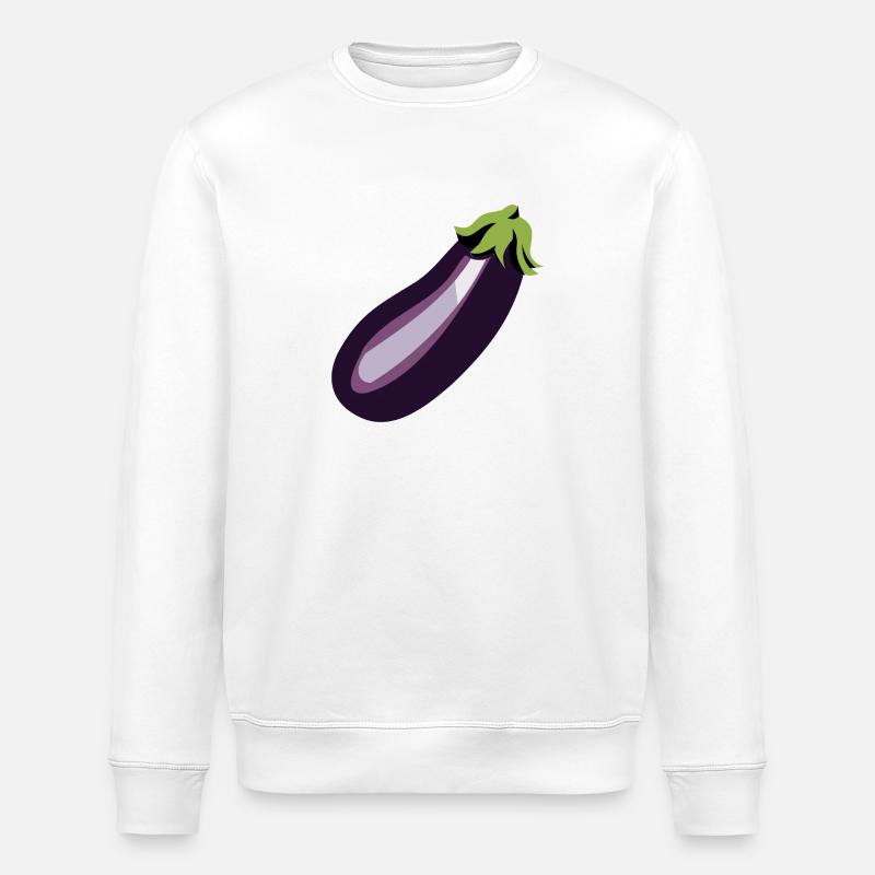 Aubergine - Stanley/Stella Unisex Bio-Sweatshirt ROLLER - Weiß