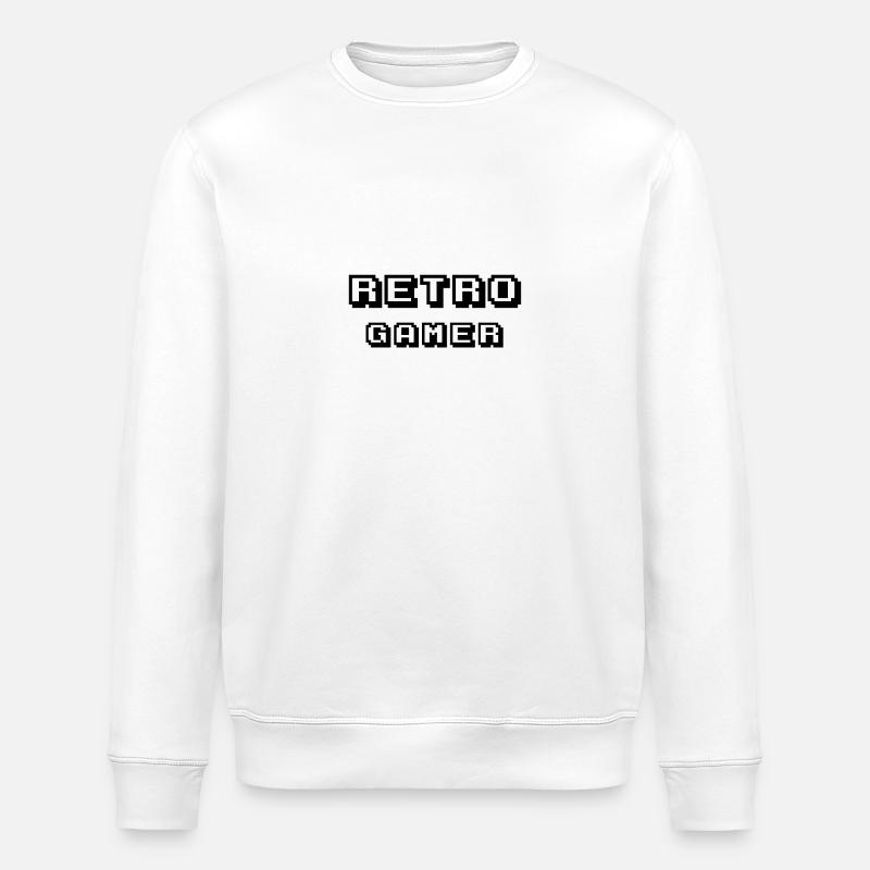 Arcade retrogamer black - Stanley/Stella ROLLER Unisex Organic Sweatshirt - white