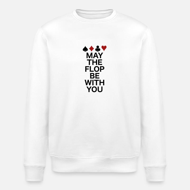 Poker - Stanley/Stella Unisex Bio-Sweatshirt ROLLER - Weiß