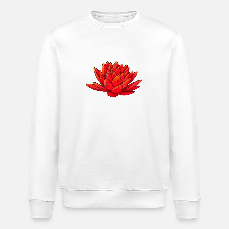 lotus - Stanley/Stella Unisex Bio-Sweatshirt ROLLER - Weiß