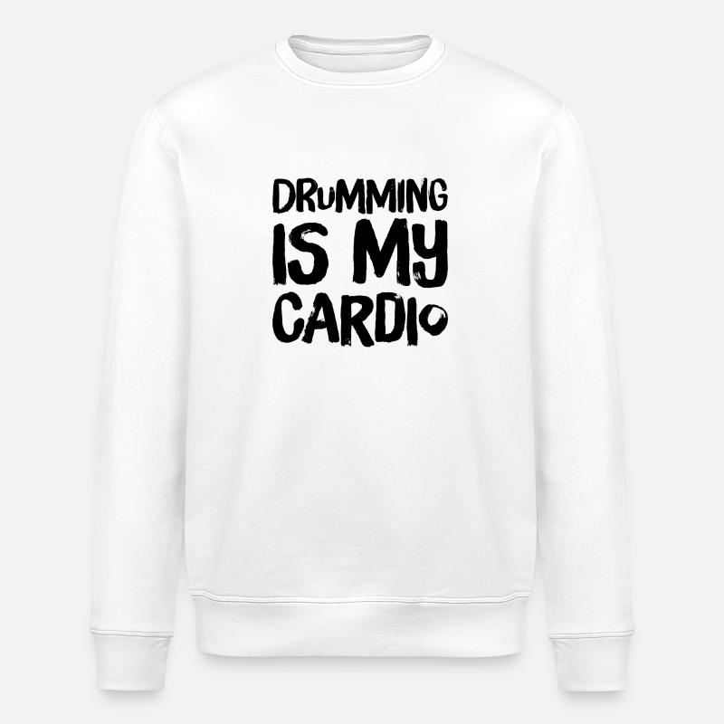 Drumming est mon cardio - Batteur pour la vie - Sweat bio ROLLER Stanley/Stella Unisexe - blanc
