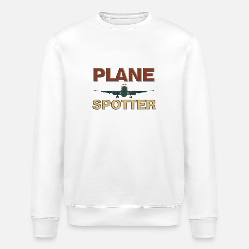 planespotter - Sweat bio ROLLER Stanley/Stella Unisexe - blanc