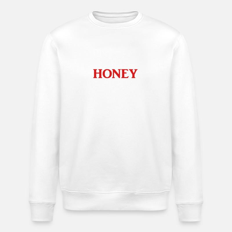 HONEY / HONIG - Stanley/Stella Unisex Bio-Sweatshirt ROLLER - Weiß