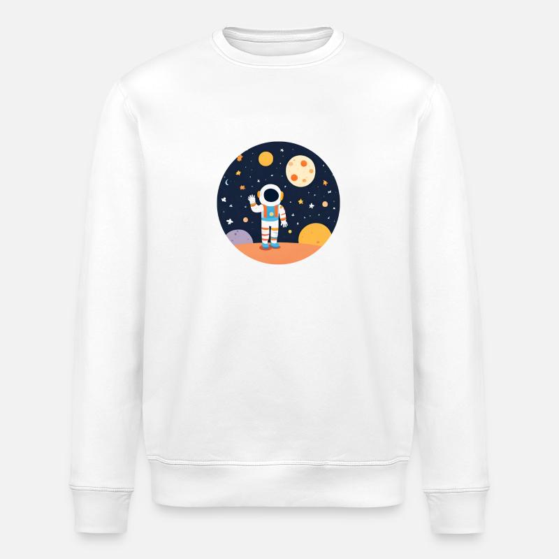 Salutations de l’espace - Sweat bio ROLLER Stanley/Stella Unisexe - blanc