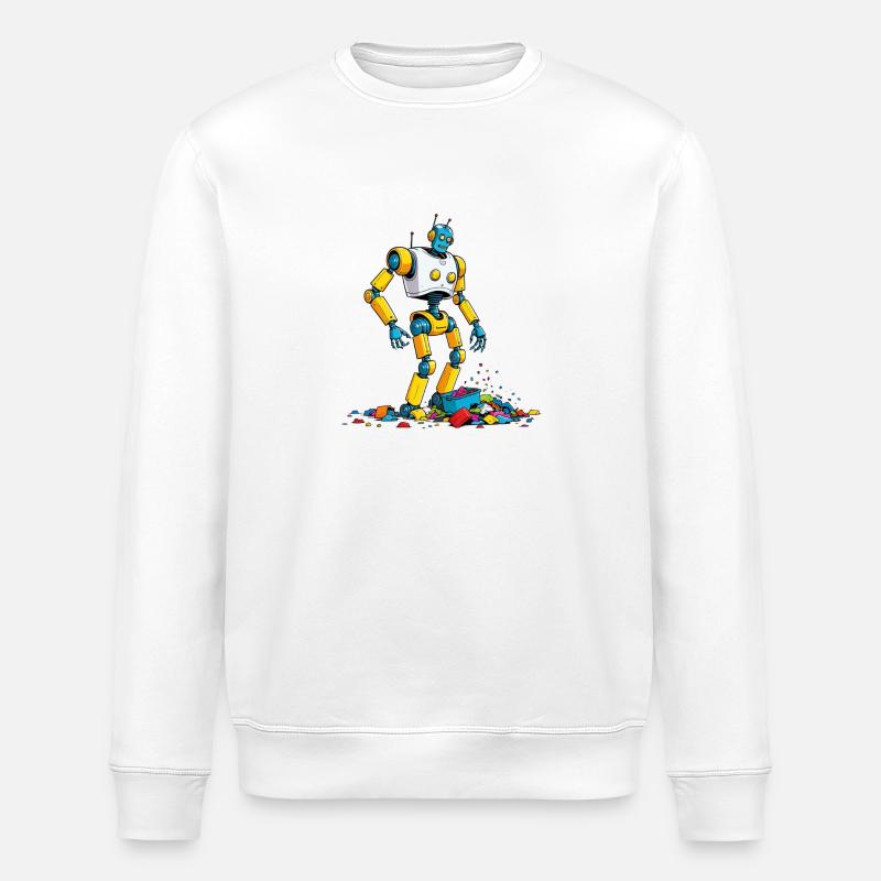 Wenn KI versucht, aufzuräumen - Stanley/Stella Unisex Bio-Sweatshirt ROLLER - Weiß