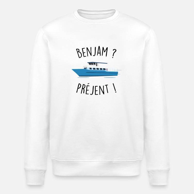 benjam préjent - Sweat bio ROLLER Stanley/Stella Unisexe - blanc