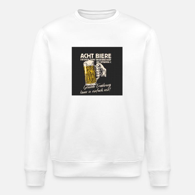 Trinkspruch - Stanley/Stella Unisex Bio-Sweatshirt ROLLER - Weiß