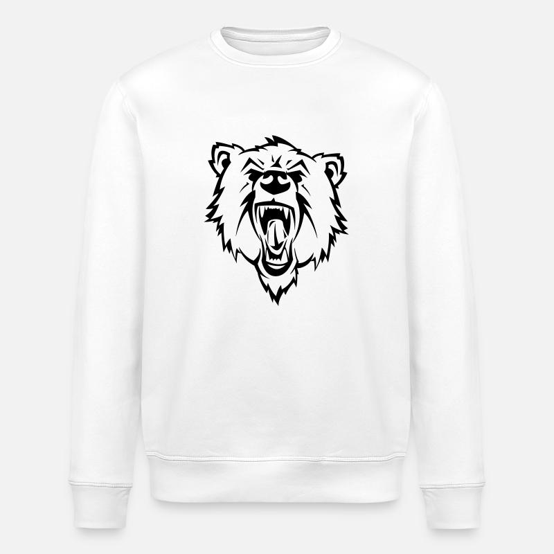 bear - Sweat bio ROLLER Stanley/Stella Unisexe - blanc