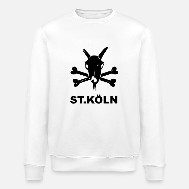Saint Cologne - Sweat bio ROLLER Stanley/Stella Unisexe - blanc
