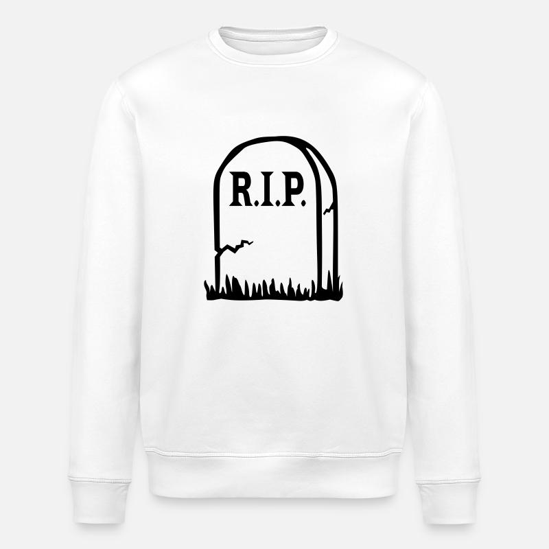 Tod RIP - Stanley/Stella Unisex Bio-Sweatshirt ROLLER - Weiß