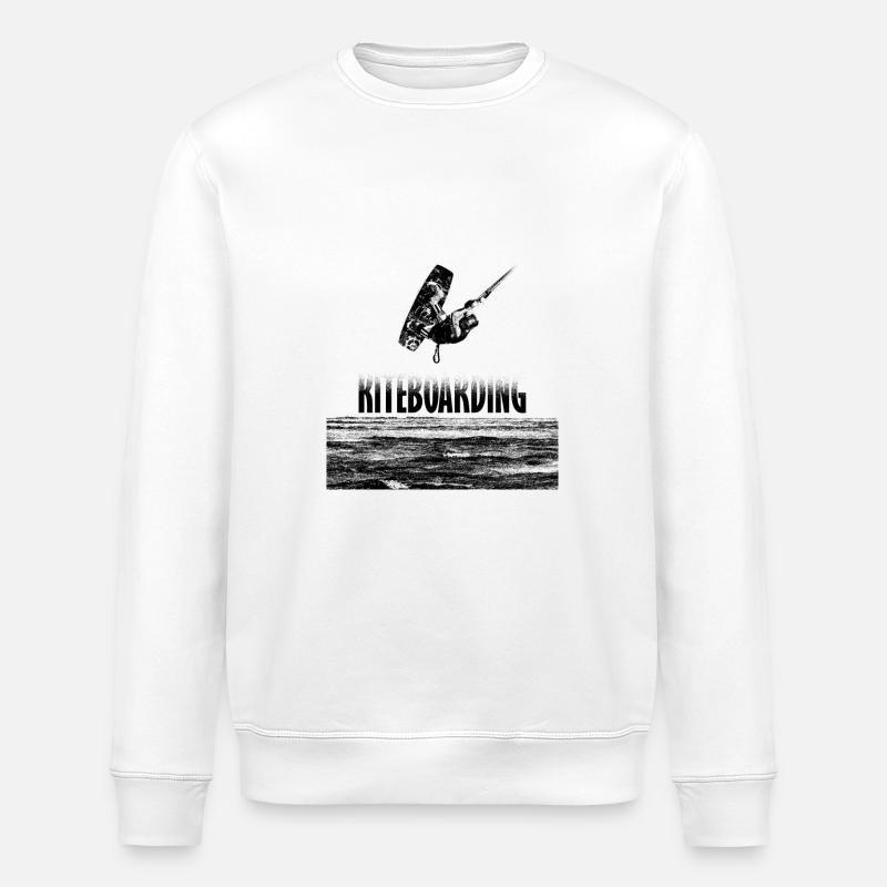 Kitesurf - Stanley/Stella Unisex Bio-Sweatshirt ROLLER - Weiß