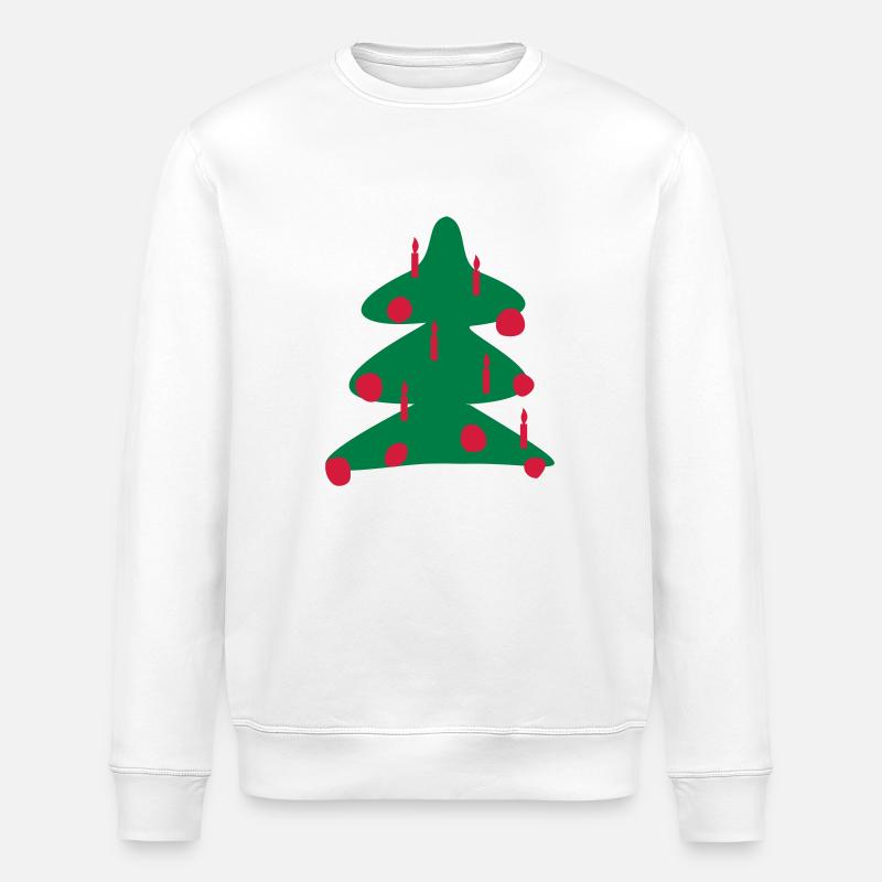 arbre de Noël - Sweat bio ROLLER Stanley/Stella Unisexe - blanc