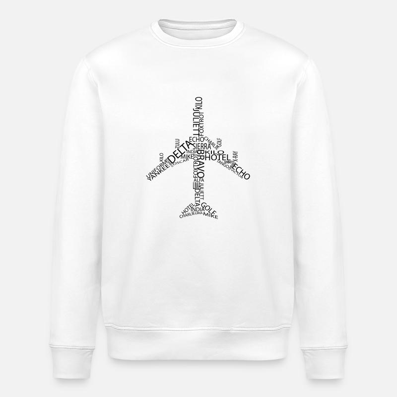 Avion B747 - Sweat bio ROLLER Stanley/Stella Unisexe - blanc