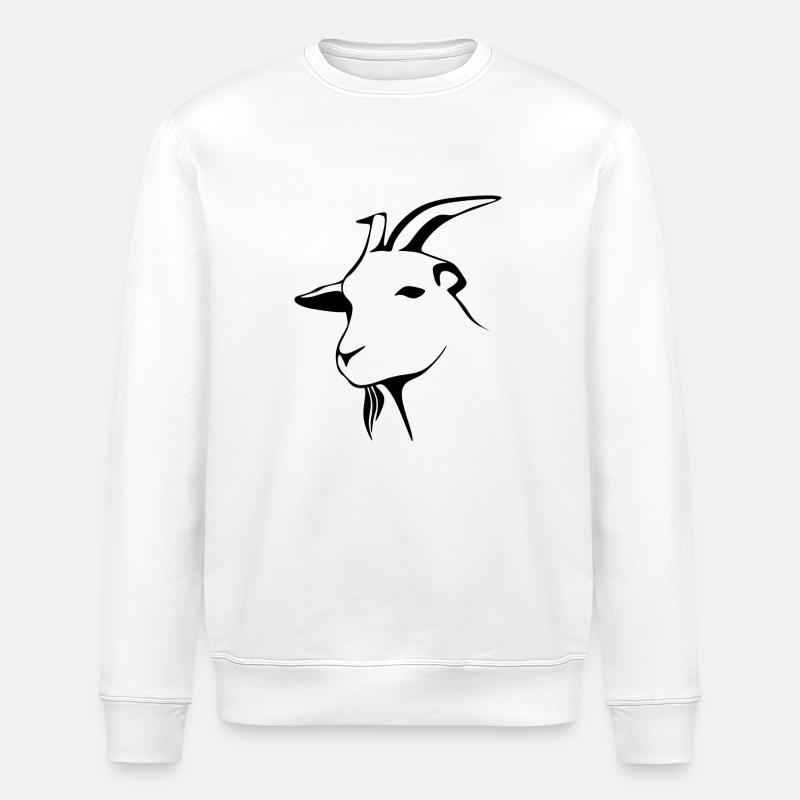 goat9 - Stanley/Stella ROLLER Unisex Organic Sweatshirt - white