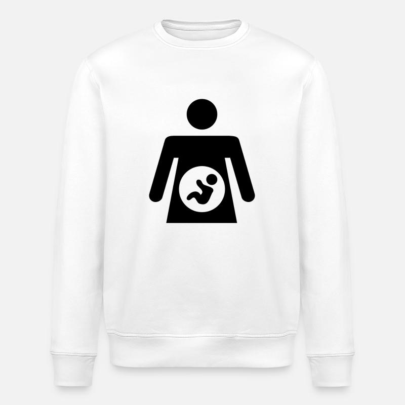 enceinte - Sweat bio ROLLER Stanley/Stella Unisexe - blanc