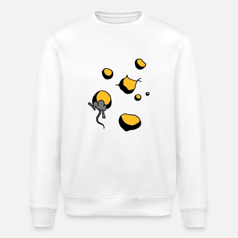 maus - Stanley/Stella Unisex Bio-Sweatshirt ROLLER - Weiß