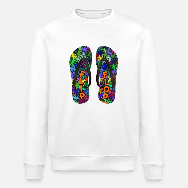 Geckos bascule - Sweat bio ROLLER Stanley/Stella Unisexe - blanc