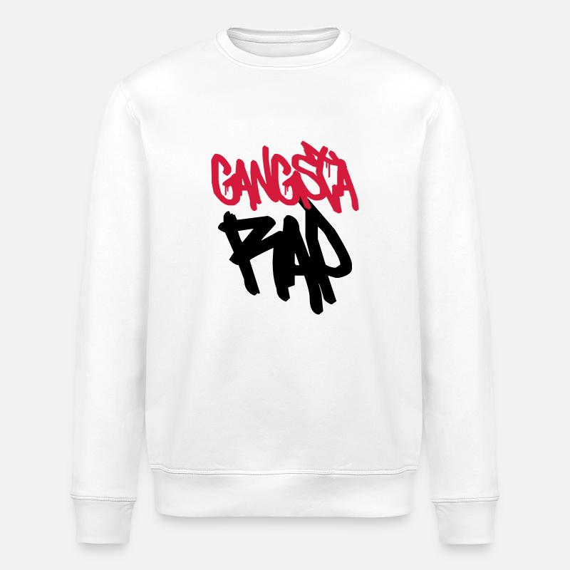 Gangsta Rap! - Stanley/Stella Unisex Bio-Sweatshirt ROLLER - Weiß