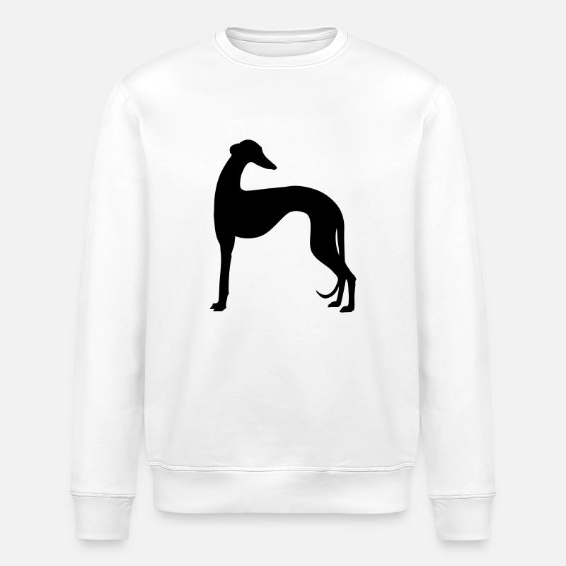 galgo shape2 - Stanley/Stella Unisex Bio-Sweatshirt ROLLER - Weiß