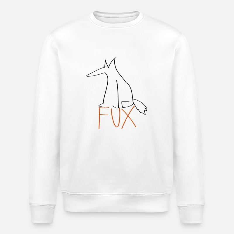 This is a Fux - Stanley/Stella ROLLER Unisex Organic Sweatshirt - white