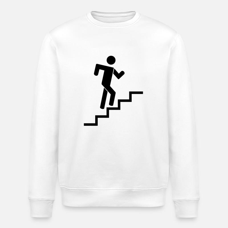 stairs runner - Sweat bio ROLLER Stanley/Stella Unisexe - blanc