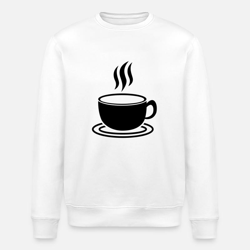 coffee_design_ji1 - Stanley/Stella Unisex Bio-Sweatshirt ROLLER - Weiß