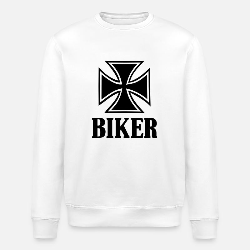 Biker - Stanley/Stella ROLLER Unisex Organic Sweatshirt - white