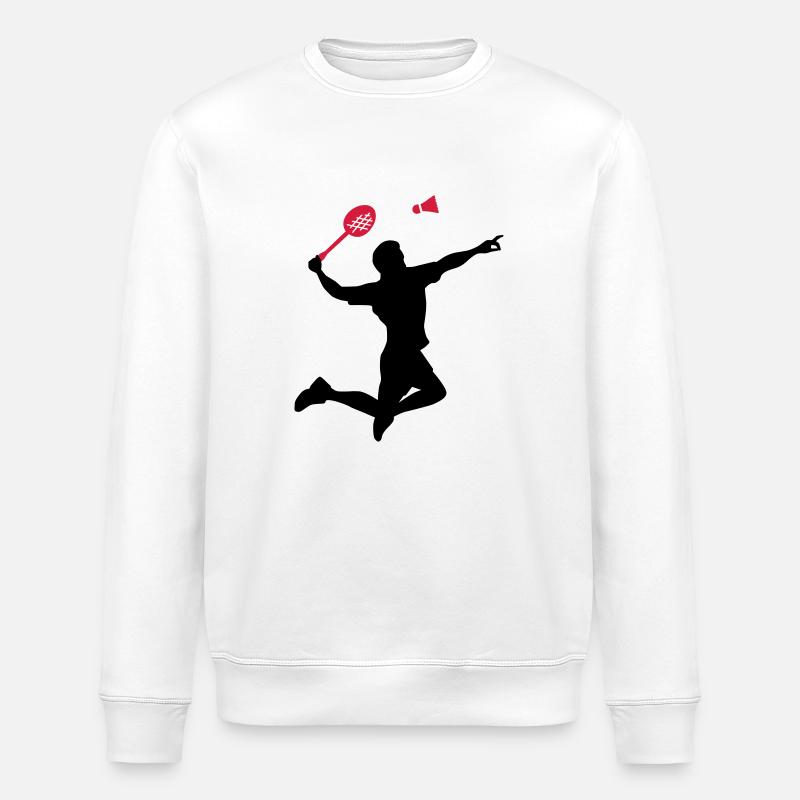 Badminton - Stanley/Stella ROLLER Unisex Organic Sweatshirt - white