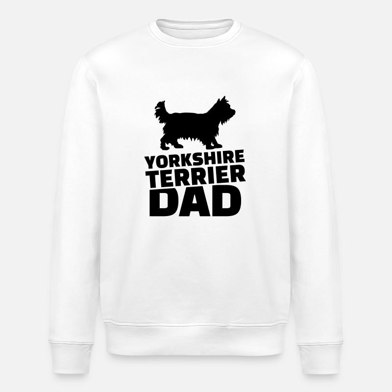 Yorkshire Terrier - Stanley/Stella Unisex Bio-Sweatshirt ROLLER - Weiß