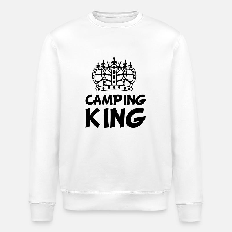 camping_king - Stanley/Stella ROLLER Unisex Organic Sweatshirt - white
