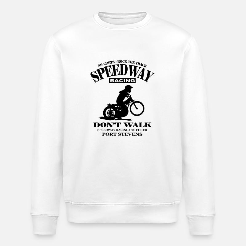 Speedway - Stanley/Stella ROLLER Unisex Organic Sweatshirt - white