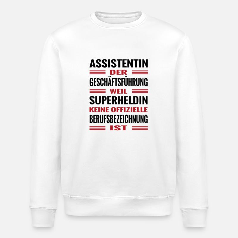 Assistentin der Geschäftsführung - Stanley/Stella Unisex Bio-Sweatshirt ROLLER - Weiß