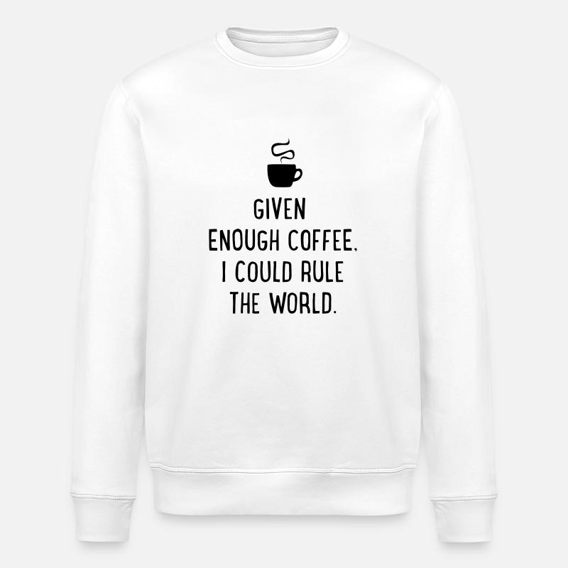 Café - Sweat bio ROLLER Stanley/Stella Unisexe - blanc