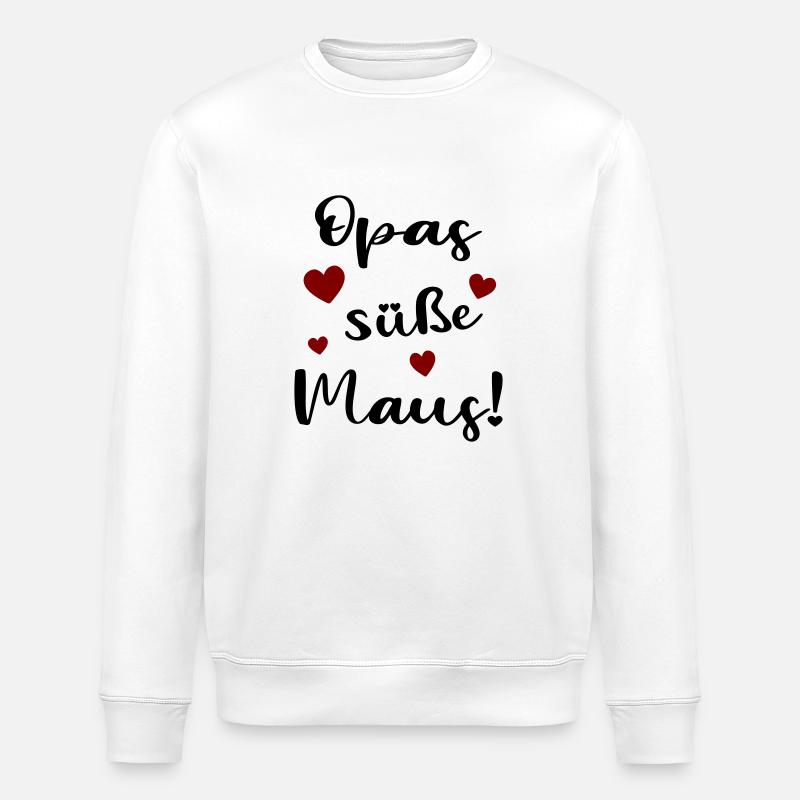 Opas süße Maus - Stanley/Stella Unisex Bio-Sweatshirt ROLLER - Weiß