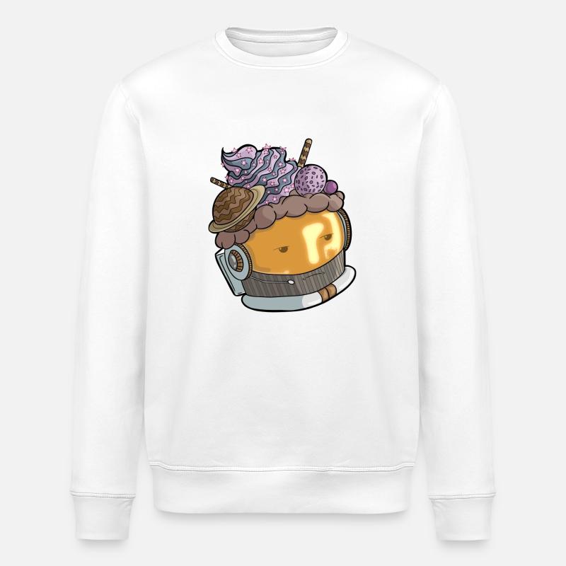 Astro Cupcake - Stanley/Stella Unisex Bio-Sweatshirt ROLLER - Weiß