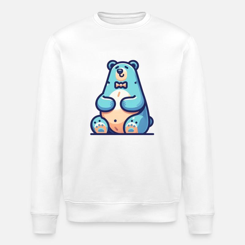 Ours de glace cool - Sweat bio ROLLER Stanley/Stella Unisexe - blanc