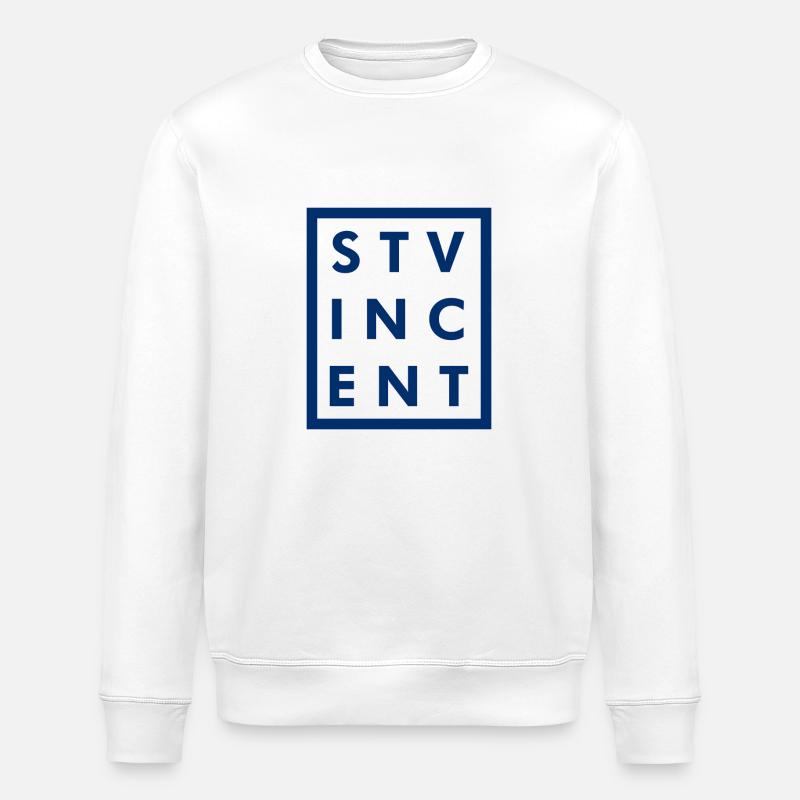 Saint-Vincent - Kingstown - Caraïbes - Antilles - Sweat bio ROLLER Stanley/Stella Unisexe - blanc