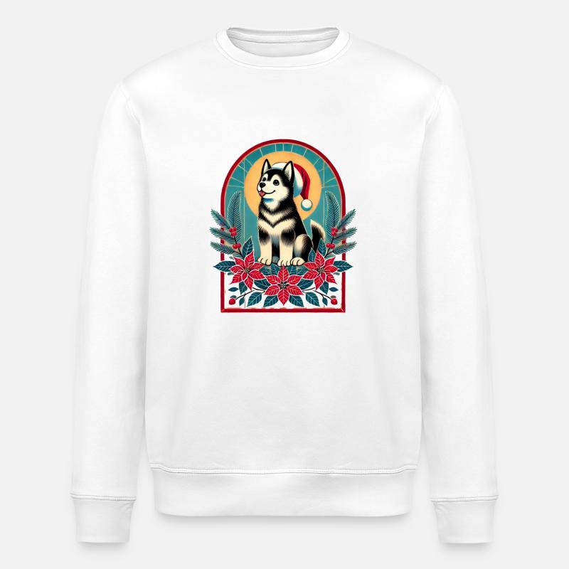 Alaskan Malamute - Stanley/Stella Unisex Bio-Sweatshirt ROLLER - Weiß