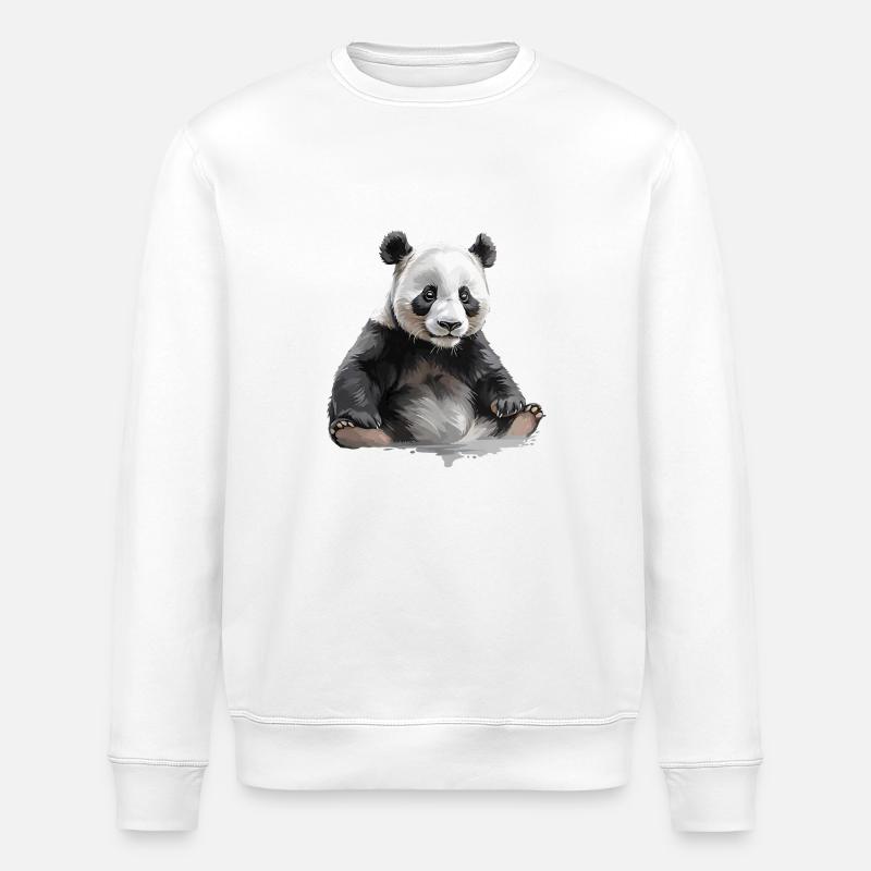 panda ou panda geant - Sweat bio ROLLER Stanley/Stella Unisexe - blanc