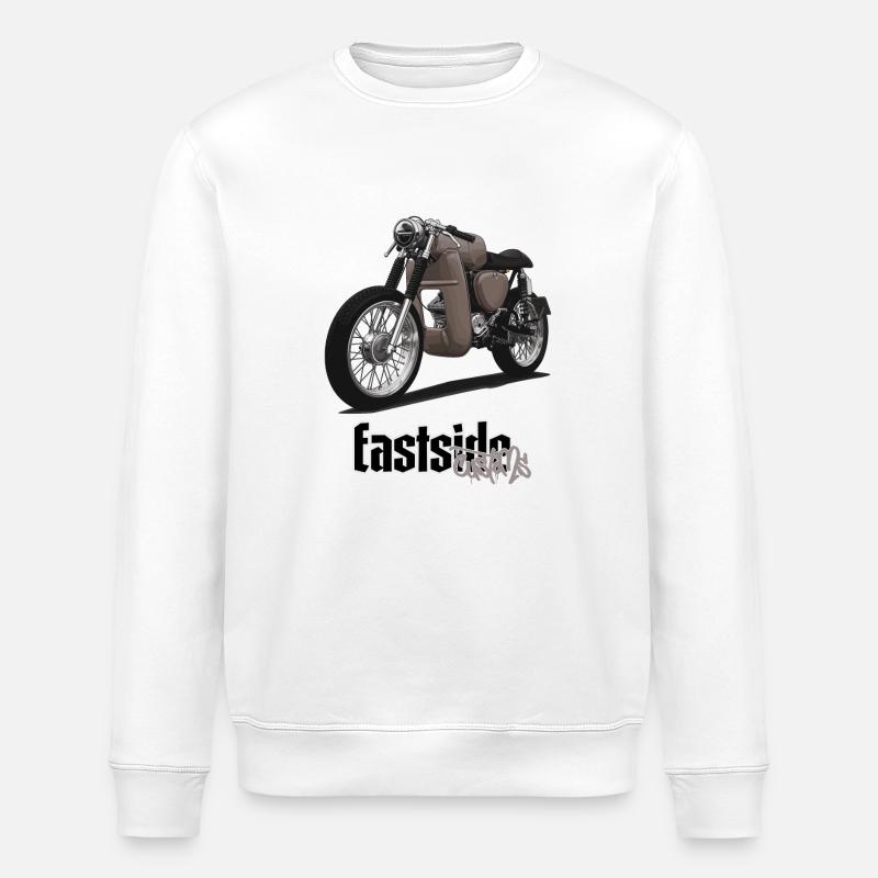 S51 (braun) // Illustration - Stanley/Stella Unisex Bio-Sweatshirt ROLLER - Weiß