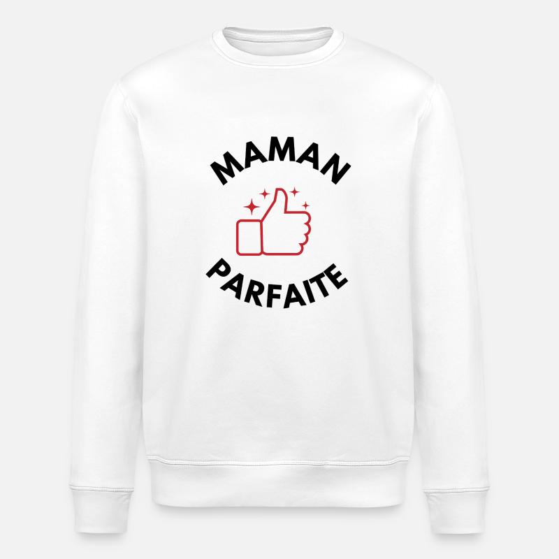 Perfect Mom - Mama Geschenkidee - Stanley/Stella Unisex Bio-Sweatshirt ROLLER - Weiß
