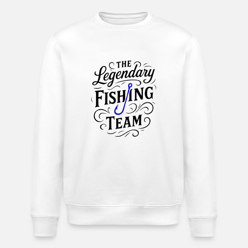 Dicton de l’équipe de pêche - Sweat bio ROLLER Stanley/Stella Unisexe - blanc