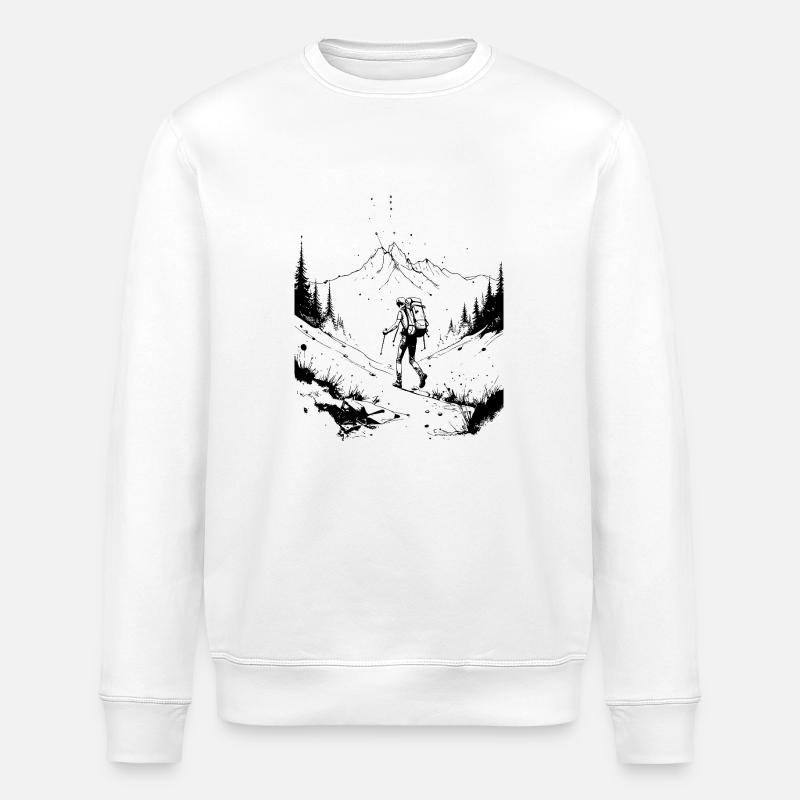 Wanderpfad - Stanley/Stella Unisex Bio-Sweatshirt ROLLER - Weiß