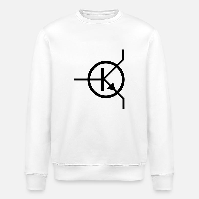 Transistor Schaltzeichen - Stanley/Stella Unisex Bio-Sweatshirt ROLLER - Weiß
