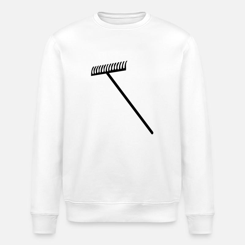 Rake - Stanley/Stella ROLLER Unisex Organic Sweatshirt - white