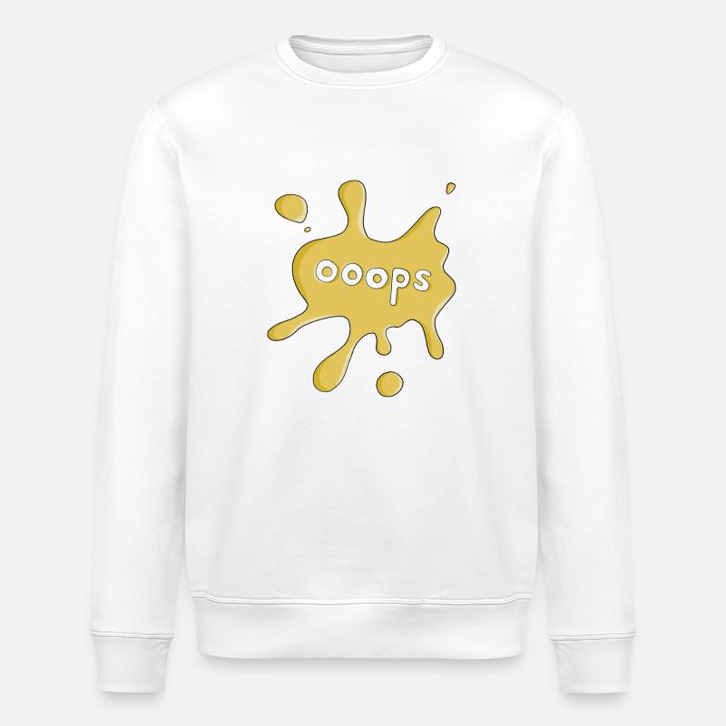 Fleck ooops - Stanley/Stella Unisex Bio-Sweatshirt ROLLER - Weiß