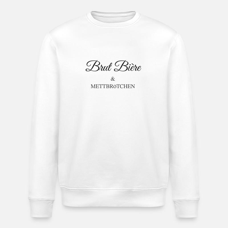 Bier & Mettbrötchen - Stanley/Stella Unisex Bio-Sweatshirt ROLLER - Weiß