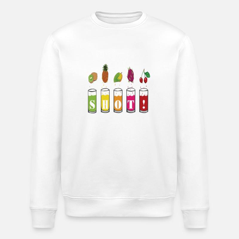 Summer drinks - Shot ! - Stanley/Stella Unisex Bio-Sweatshirt ROLLER - Weiß